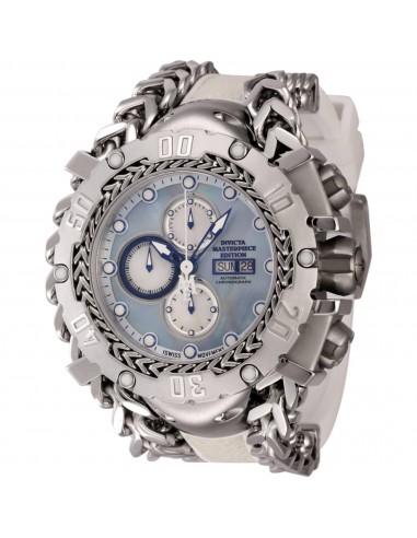 Invicta Men's Watch - Masterpiece Automatic White and Silver Dial Day-Date | 44569 livraison gratuite