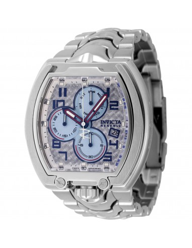 Invicta Men's Watch - Reserve Mammoth Chrono Fixed Bezel Steel Bracelet | 45194 français