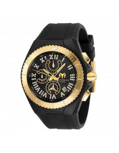 Technomarine Men's Watch - Cruise Star Chrono Black Dial Quartz Strap | TM-119016 Les magasins à Paris