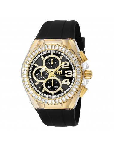 Technomarine Men's Watch - Cruise Glitz Chronograph Black and Gold Dial | TM-121012 Faites des économies