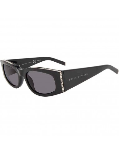 Philipp Plein Women's Sunglasses - Black Cat Eye Shape Frame Grey Lens | SPP025S 0700 en linge