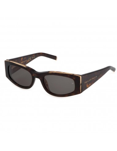 Philipp Plein Women's Sunglasses - Brown Cat Eye Shape Frame Grey Lens | SPP025S 0722 shop