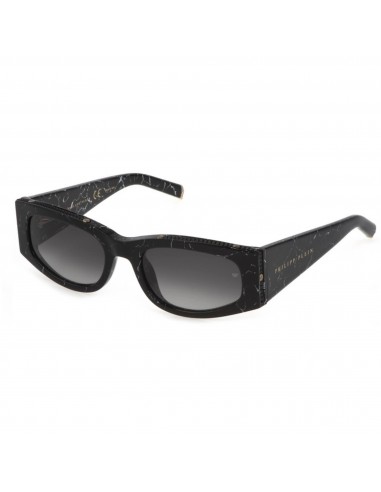 Philipp Plein Women's Sunglasses - Black Cat Eye Shape Frame Grey Lens | SPP025S 0869 destockage