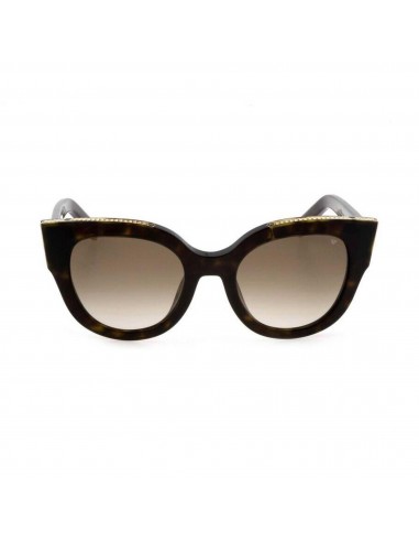 Philipp Plein Women's Sunglasses - Shiny Havana Frame Brown Lens | SPP026S 0722 est présent 