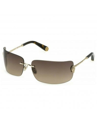 Philipp Plein Women's Sunglasses - Brown Rectangular Shape Metal Frame | SPP027S 300Y d'Europe débarque