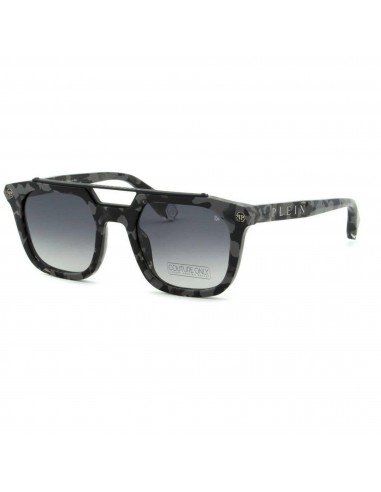 Philipp Plein Men's Sunglasses - Grey Camo Acetate Frame Gradient Lens | SPP001M 0721 Dans la société mordern