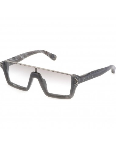 Philipp Plein Men's Sunglasses - Grey Frame Silver Gradient Lens | SPP006M 890X 2024