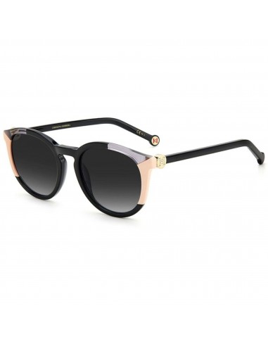 Carolina Herrera Women's Sunglasses - Black Nude Round Acetate Frame | CH 0053/S 0KDX les muscles