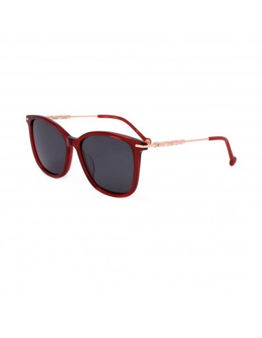 Carolina Herrera Women's Sunglasses - Red Square Frame Grey Lens | HER 0100/G 0C9A Faites des économies