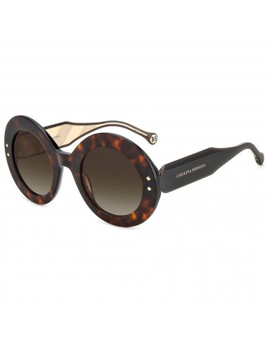 Carolina Herrera Women's Sunglasses - Havana Round Full Rim Frame | HER 0081/s 0086 Les êtres humains sont 