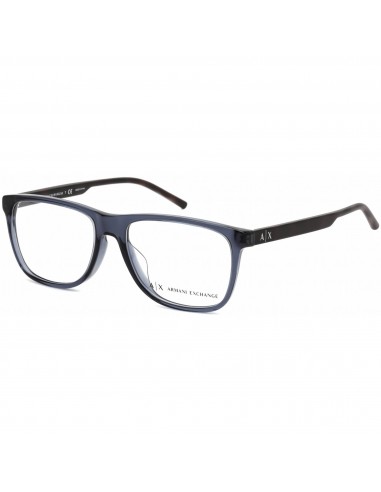 Armani Exchange Unisex Eyeglasses - Blue Plastic Rectangular Full Rim | AX3048F 8238 En savoir plus