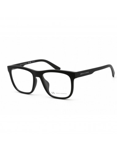 Armani Exchange Unisex Eyeglasses - Black Plastic Frame Clear Lens | AX3050F 8078 la chaussure