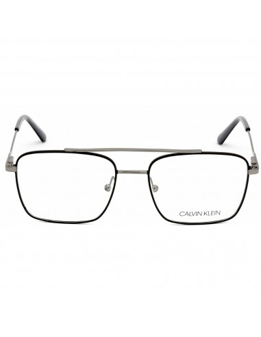 Calvin Klein Men's Eyeglasses - Satin Black Metal Frame Clear Lens | CK19104 001 acheter