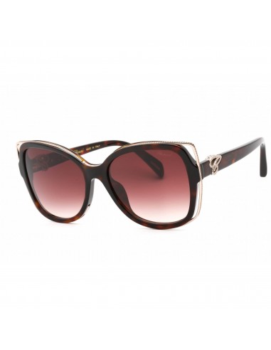 Chopard Women's Sunglasses - Shiny Dark Havana Cat Eye Full Rim Frame | SCH316S 0722 l'évolution des habitudes 