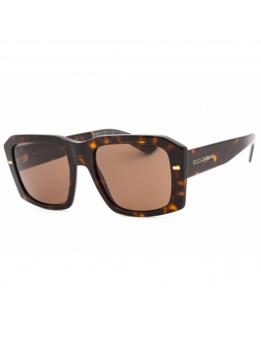 Dolce & Gabbana Men's Sunglasses - Havana Full Rim Rectangular Frame | 0Dg4430 502/73 de l' environnement