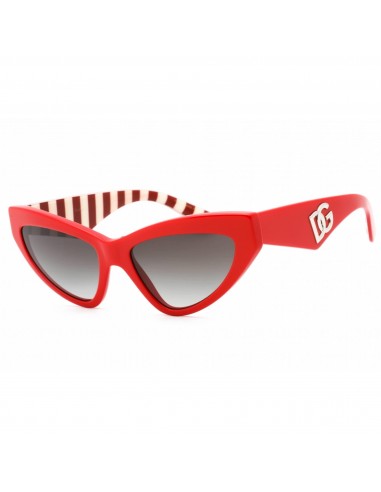 Dolce & Gabbana Women's Sunglasses - Red Full Rim Cat Eye Frame | 0Dg4439 30888G À commander