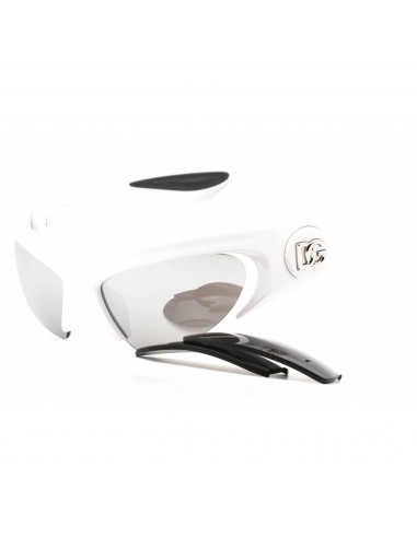 Dolce & Gabbana Unisex Sunglasses - White Plastic Wraparound Frame | 0Dg6192 33126G Venez acheter