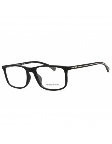 Emporio Armani Men's Eyeglasses - Black Full Rim Rectangular Frame | 0EA3135F 5063 en ligne