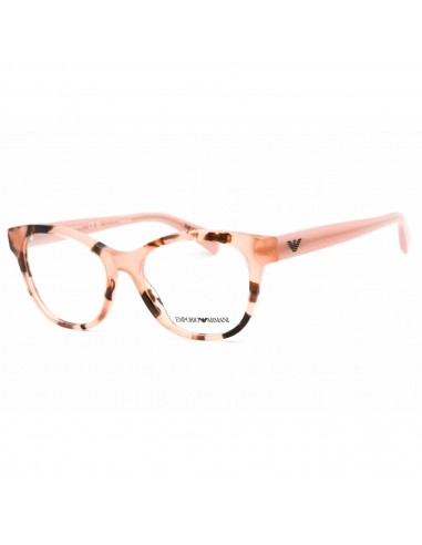 Emporio Armani Women's Eyeglasses - Shiny Pink Havana Cat Eye Frame | 0EA3162 5766 brillant des détails fins