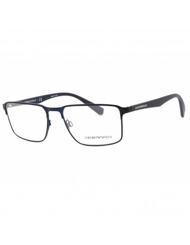 Emporio Armani Men's Eyeglasses - Matte Blue Metal Rectangular Frame | 0EA1046 3100 livraison et retour toujours gratuits