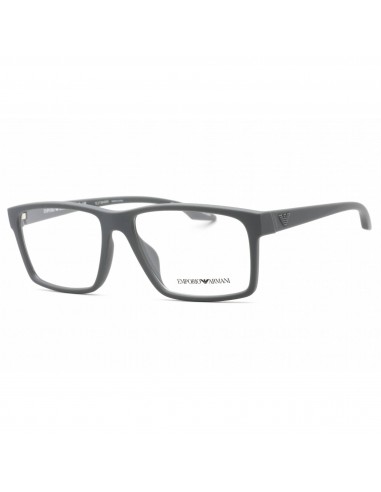 Emporio Armani Men's Eyeglasses - Rubberized Grey Rectangular Frame | 0EA3210U 5141 du meilleur 