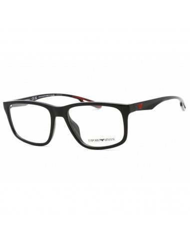 Emporio Armani Men's Eyeglasses - Shiny Black Plastic Full Rim Frame | 0EA3209U 5017 Découvrez la collection