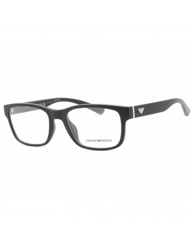 Emporio Armani Men's Eyeglasses - Matte Grey Full Rim Frame, 55 mm | 0EA3201U 5437 les ligaments