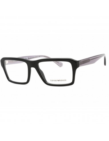 Emporio Armani Men's Eyeglasses - Shiny Black Plastic Full Rim Frame | 0EA3206 5017 Paris Déstockage Promo