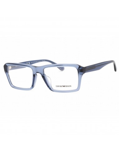 Emporio Armani Men's Eyeglasses - Shiny Transparent Blue Plastic Frame | 0EA3206F 5072 prix