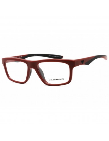 Emporio Armani Men's Eyeglasses - Matte Bordeaux Rectangular Frame | 0EA3220U 5261 pas cher chine