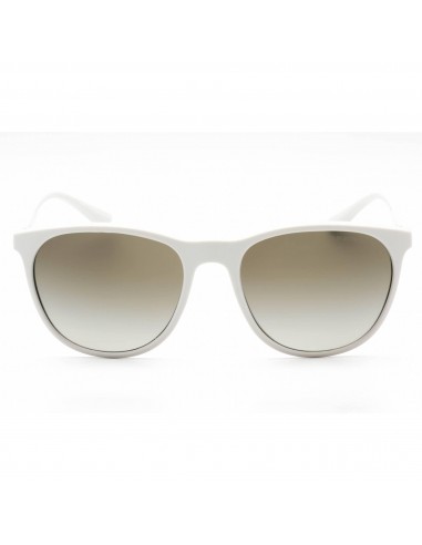 Emporio Armani Men's Sunglasses - Matte White Full Rim Round Frame | 0EA4210 53448E une grave pollution 