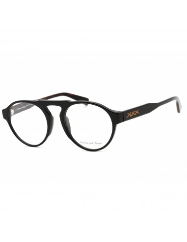 Ermenegildo Zegna Men's Eyeglasses - Shiny Black Plastic Full Rim Frame | EZ5188 001 2023