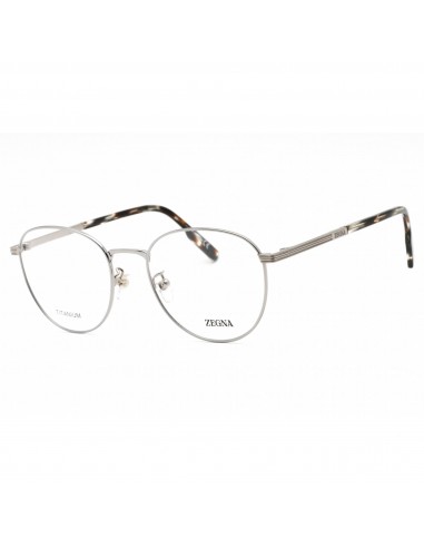 Ermenegildo Zegna Men's Eyeglasses - Shiny Light Ruthenium Titanium | EZ5252-H 014 est présent 