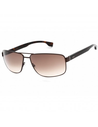 Hugo Boss Men's Sunglasses - Brown Gradient Lens Matte Brown Frame | 1035/S 04IN HA rembourrage situé sous