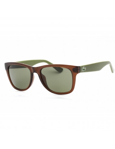 Lacoste Unisex Sunglasses - Green Lens Brown Rectangular Plastic Frame | L734S (210) Comparez plus de prix