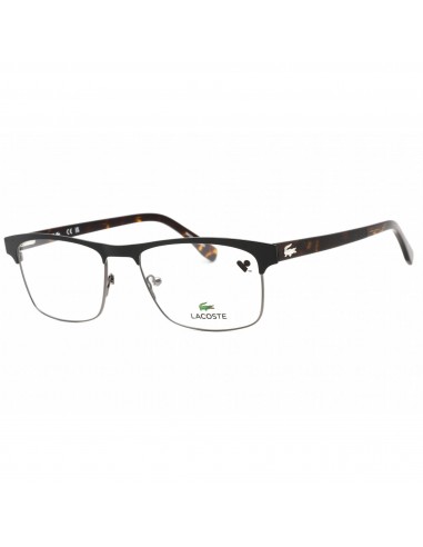 Lacoste Men's Eyeglasses - Clear Lens Matte Onyx Rectangular Shape Frame | L2198 004 paiement sécurisé