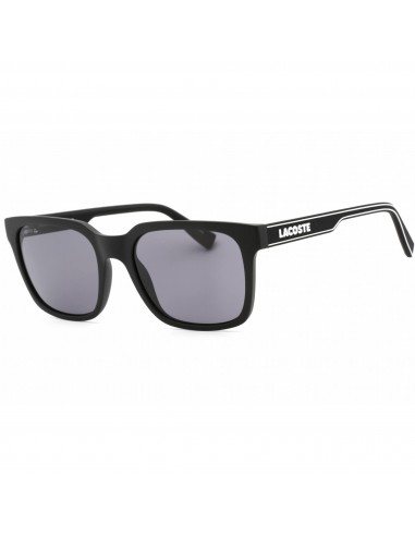 Lacoste Men's Sunglasses - Grey Lens Matte Black Rectangular Plastic Frame | L967S 002 pas cheres