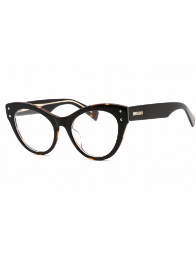 Missoni Men's Eyeglasses - Clear Demo Lens Black Havana Cat Eye | MIS 0065 0WR7 00 de France