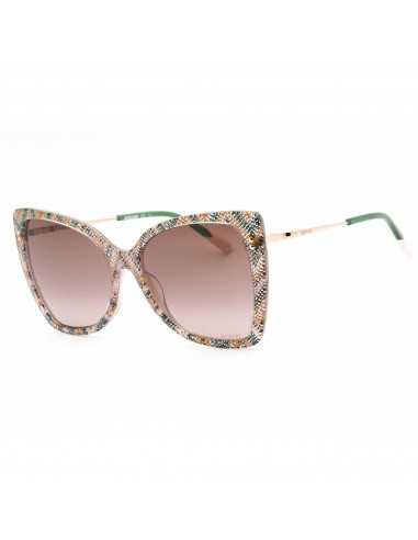 Missoni Women's Sunglasses - Pattern Pink Green Cat Eye Frame | MIS 0083/S 0038 HA livraison gratuite