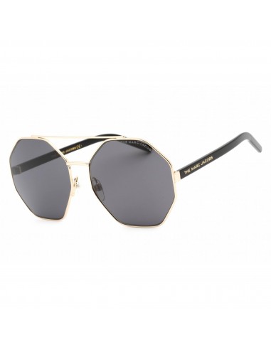 Marc Jacobs Women's Sunglasses - Grey Lens Gold Black Round Frame | MARC 524/S 0RHL IR Comparez et commandez 