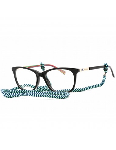 M Missoni Women's Eyeglasses - Clear Lens Black Rectangular Frame | MMI 0051 0807 00 livraison gratuite