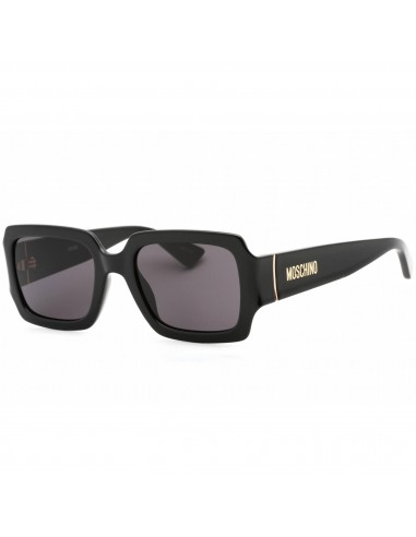 Moschino Women's Sunglasses - Grey Lens Black Rectangular Frame | MOS063/S 807/IR outlet