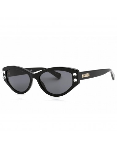 Moschino Women's Sunglasses - Grey Lens Black Cat Eye Plastic Frame | MOS109/S 0807 IR Les magasins à Paris