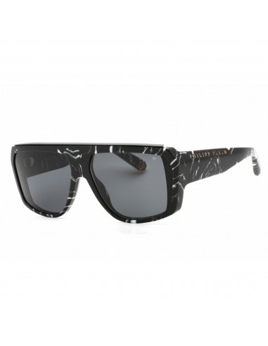 Philipp Plein Women's Sunglasses - Marble Black Plastic Frame Grey Lens | SPP074 0Z21 Dans la société mordern