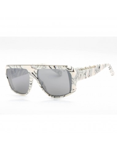 Philipp Plein Women's Sunglasses - Marmorized Ivory Frame Grey Lens | SPP074 9YLX la chaussure