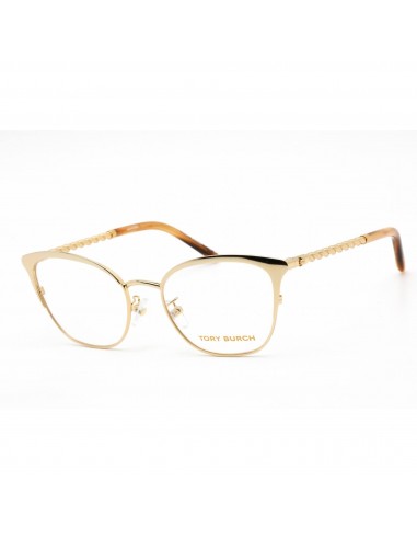 Tory Burch Women's Eyeglasses - Shiny Gold Metal Cat Eye Frame | 0TY1076 3343 destockage