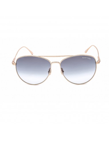 Tom Ford Unisex Sunglasses - Shiny Rose Gold Frame Gradient Smoke Lens | FT0784 28B 50-70% off 