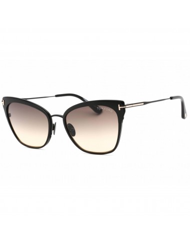 Tom Ford Women's Sunglasses - Shiny Black Frame Gradient Smoke Lens | FT0843 01B de technologie