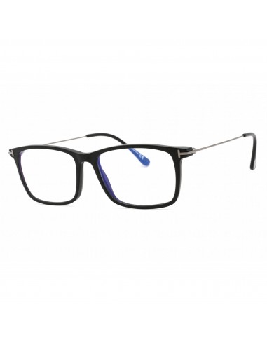 Tom Ford Men's Eyeglasses - Matte Black Acetate Rectangular Frame | FT5758-B 002 soldes