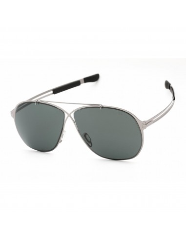 Tom Ford Men's Sunglasses - Shiny Light Ruthenium Metal Frame Blue Lens | FT0829 14V Comparez plus de prix